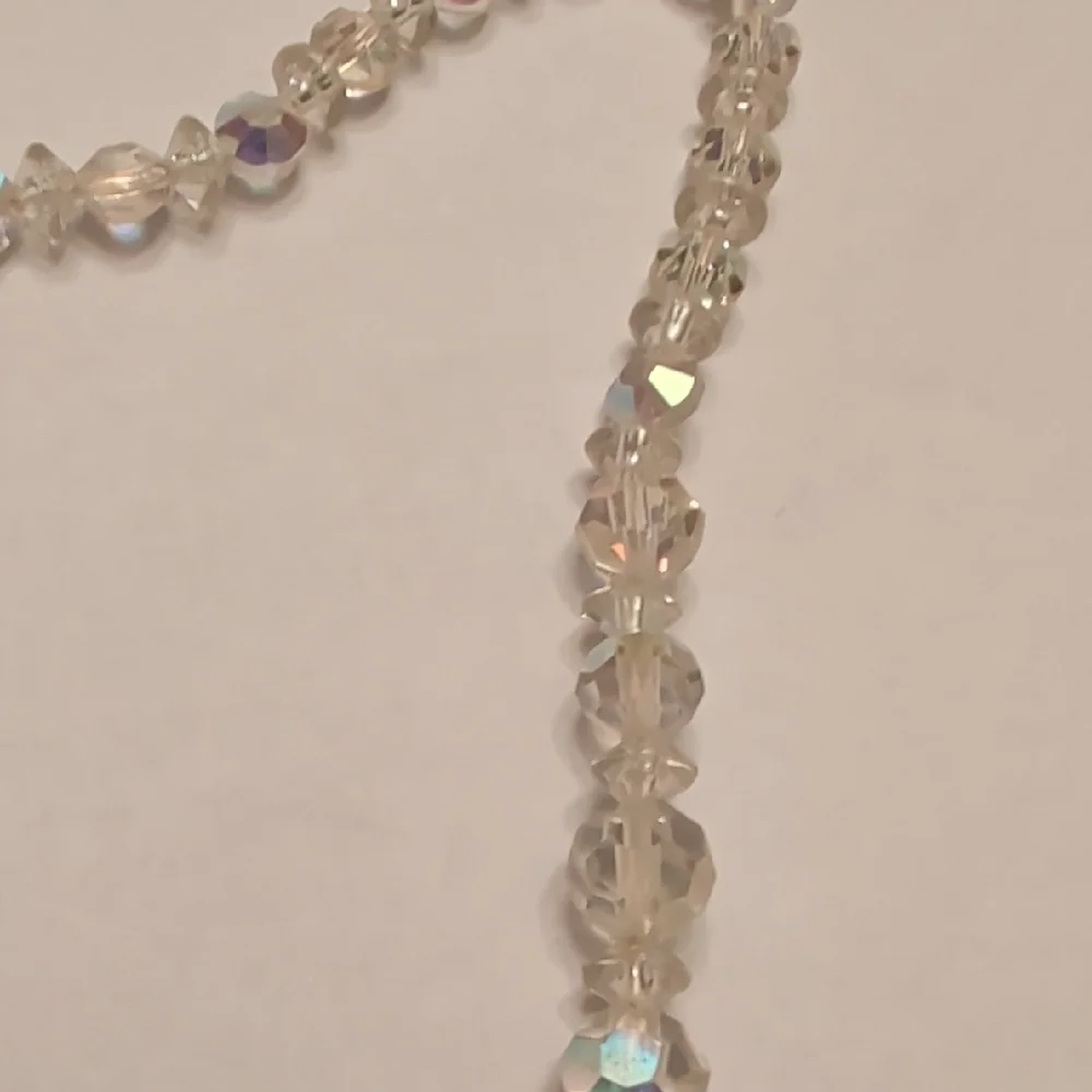 Vintage Aurora Borealis Crystal Necklace - Picture 3 of 7